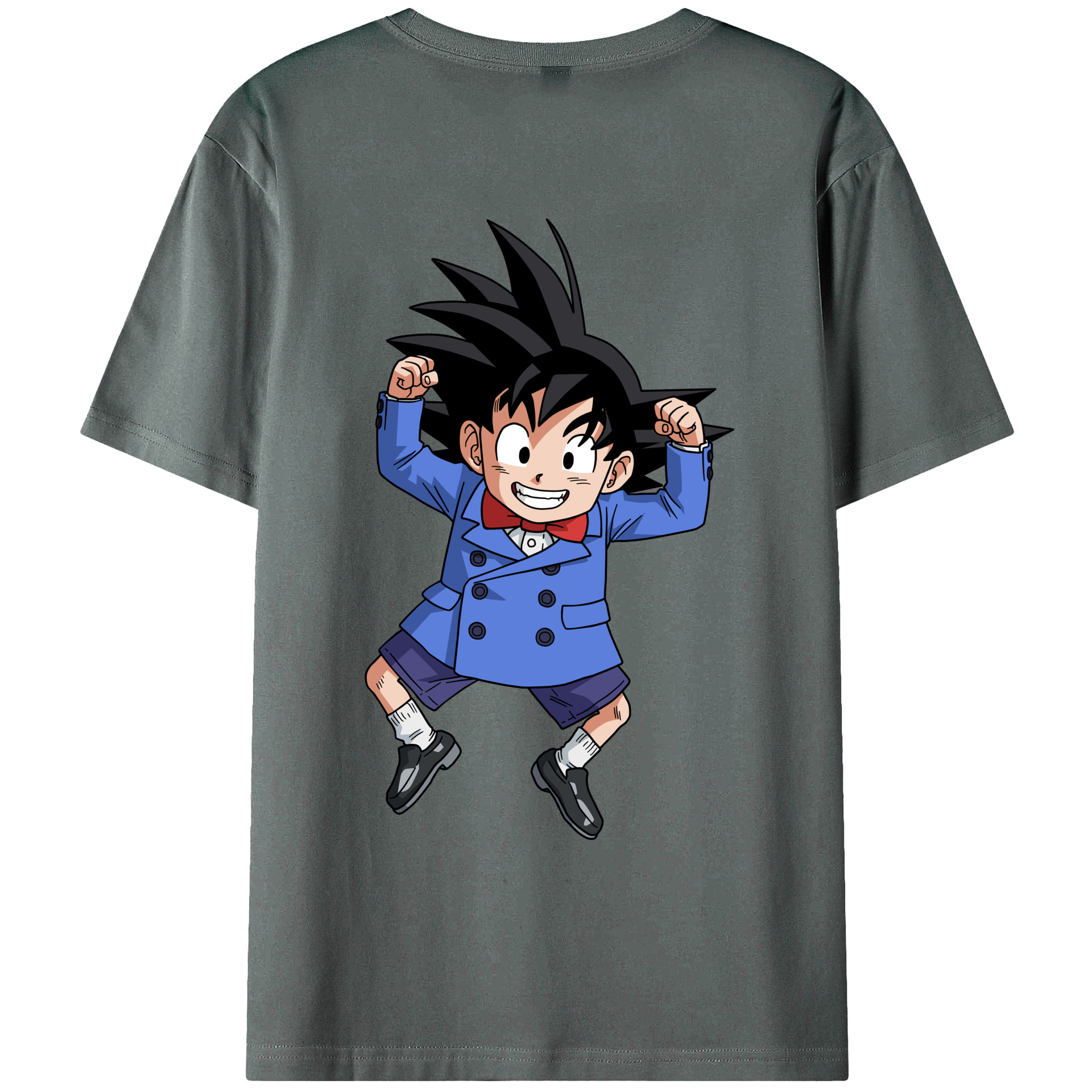 （画像用） ドラゴンボール 孫悟空（そん ごくう）Son Goku カカロット DRAGON BALL Kakarotto 綿100％ メンズ半袖Tシャツ（バックプリント） 通気性